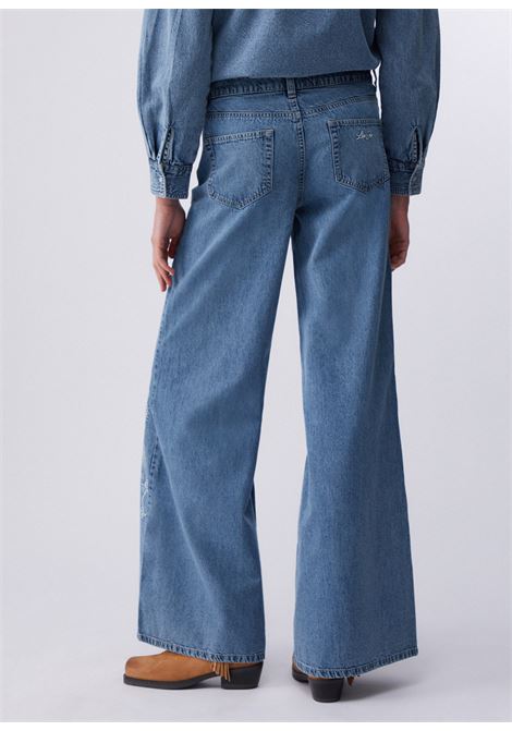 Jeans flare con ricami LIUJO | UA6147D031379016