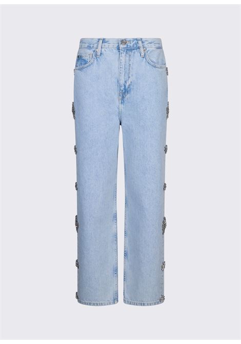 Jeans straight con ricami gioiello LIUJO | UA6196D485479019