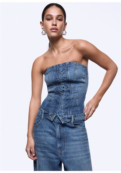 Top bustier in denim LIUJO | UA6506 D039979157