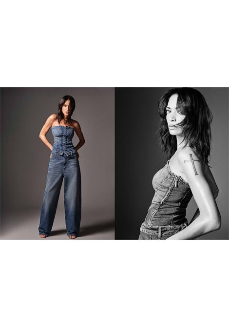 Top bustier in denim LIUJO | UA6506 D039979157