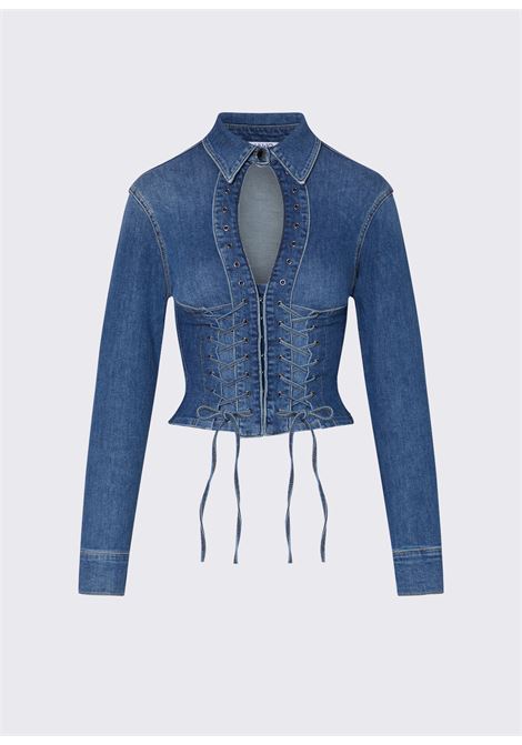 Camicia in denim con stringhe LIUJO | UA6507 D039979157