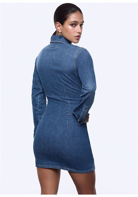 Abito corto in denim con stringhe LIUJO | UA6508 D039979157