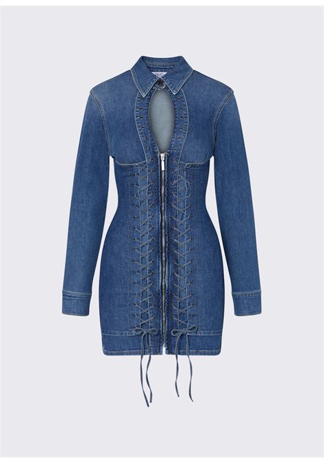 Abito corto in denim con stringhe LIUJO | UA6508 D039979157