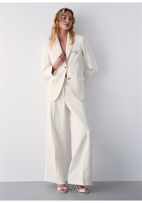 Pantaloni palazzo con doppio cintone