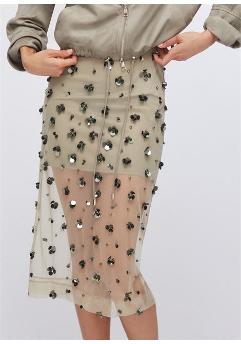 Longuette in tulle con ricami floreali LIUJO | WA6258J3860P9240