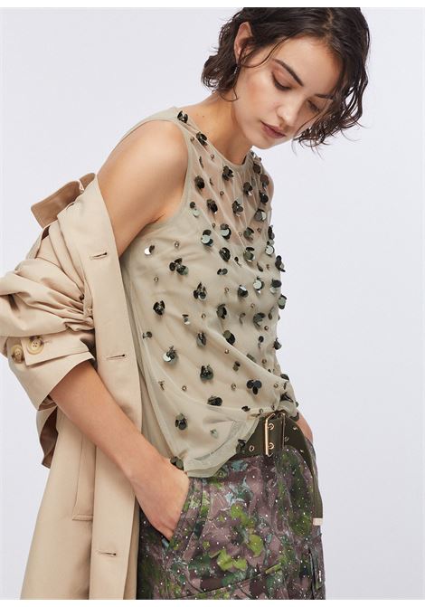Top in tulle ricamato LIUJO | WA6310J3860P9240