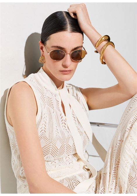 Top in maglia con fiocco LIUJO | WA6329MS00710701
