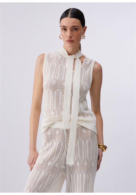 Top in maglia con fiocco LIUJO | WA6329MS00710701