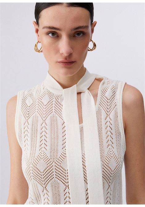 Top in maglia con fiocco LIUJO | WA6329MS00710701