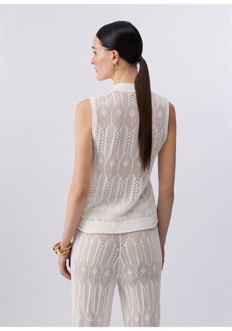 Top in maglia con fiocco LIUJO | WA6329MS00710701