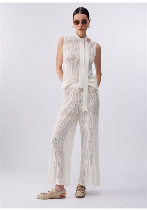 Top in maglia con fiocco LIUJO | WA6329MS00710701