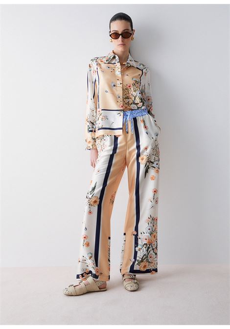 Pantaloni in twill stampato LIUJO | WA6358T2555P9546