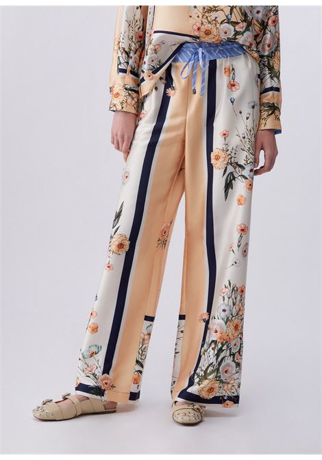 Pantaloni in twill stampato LIUJO | WA6358T2555P9546