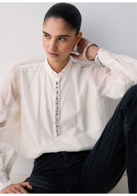 Blusa con ricami gioiello LIUJO | WA6379T435A10605
