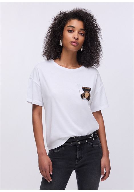 T-shirt con patch LIUJO | WA6414JS923P9430