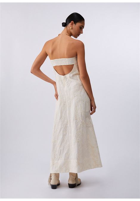 Abito lungo con ricami LIUJO | WA6456T472AP9417