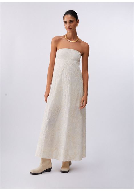 Abito lungo con ricami LIUJO | WA6456T472AP9417