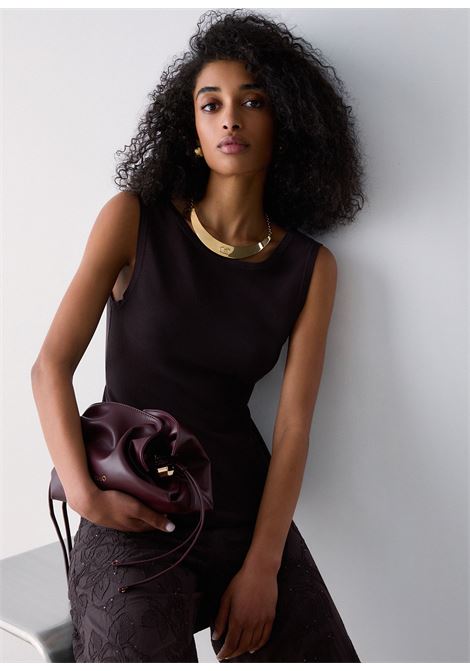 Top con fiocco dietro LIUJO | WA6468MS55N91109