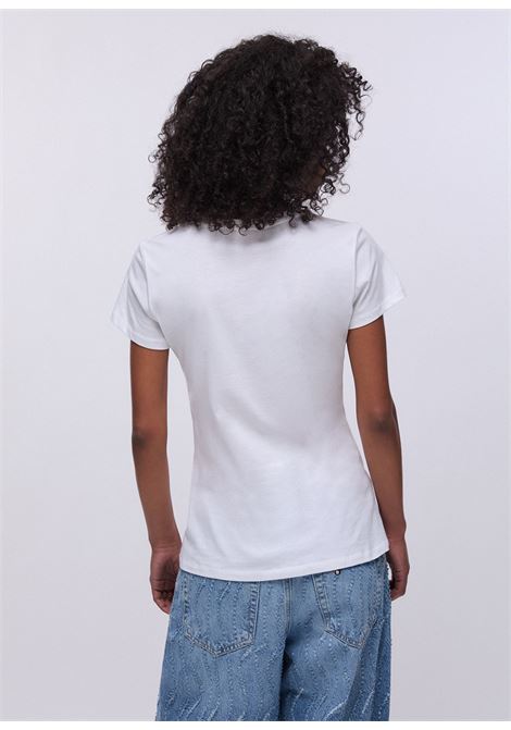 T-shirt con stampa e strass LIUJO | WA6493JS923P9600