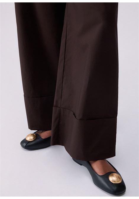 Pantaloni flare in popeline LIUJO | WA6498T485391109