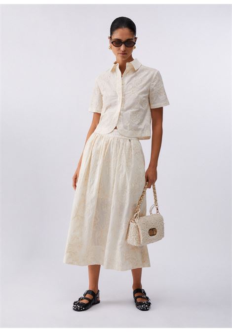 Camicia con ricami e paillettes LIUJO | WA6508T472AP9417