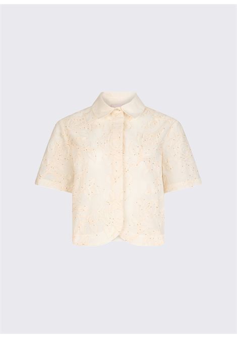 Camicia con ricami e paillettes LIUJO | WA6508T472AP9417