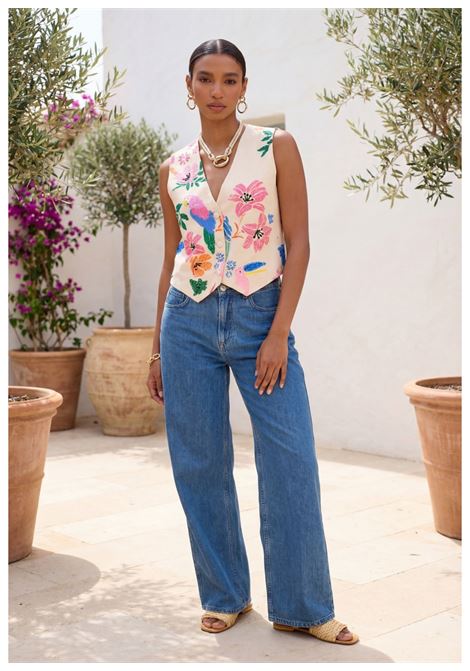 Gilet multicolore LOLA CASADEMUNT | LS2602009CRUDO MULTICOLOR