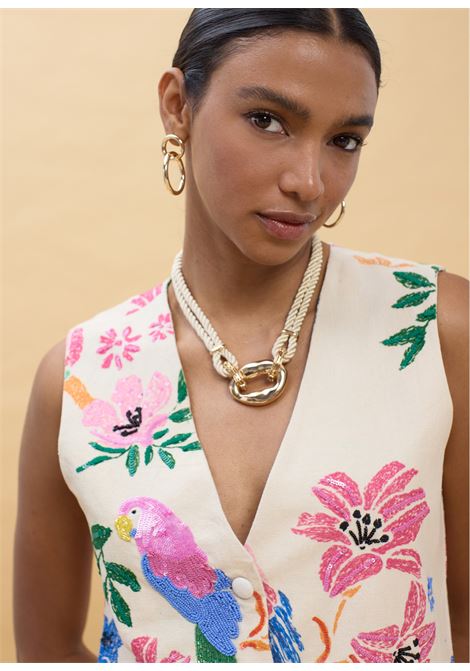 Gilet multicolore LOLA CASADEMUNT | LS2602009CRUDO MULTICOLOR