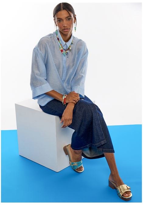 Collare cristales multicolor con charms de peces LOLA CASADEMUNT | LS2603059MULTICOLOR