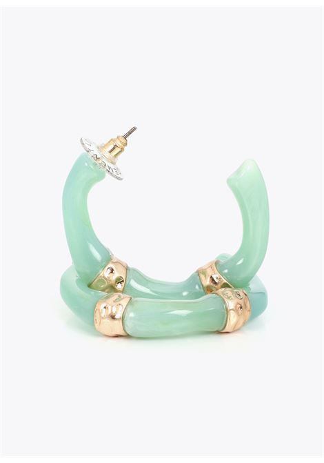 Orecchini ad anello effetto bambù LOLA CASADEMUNT | LS2603066AZAUL