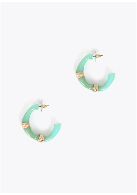 Orecchini ad anello effetto bambù LOLA CASADEMUNT | LS2603066AZAUL