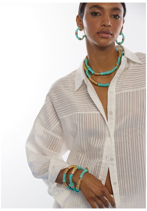 Confezione collane con parti metalliche effetto bambù LOLA CASADEMUNT | LS2603068AZUL