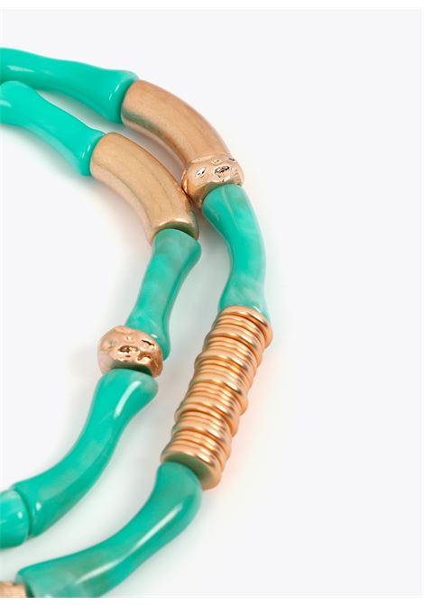 Confezione collane con parti metalliche effetto bambù LOLA CASADEMUNT | LS2603068AZUL
