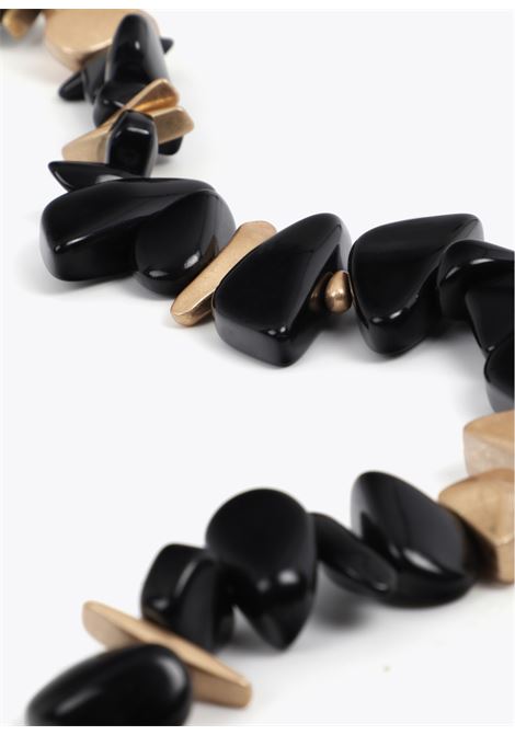 Collana acrilica combinata con parti in metallo LOLA CASADEMUNT | LS2603076NERO