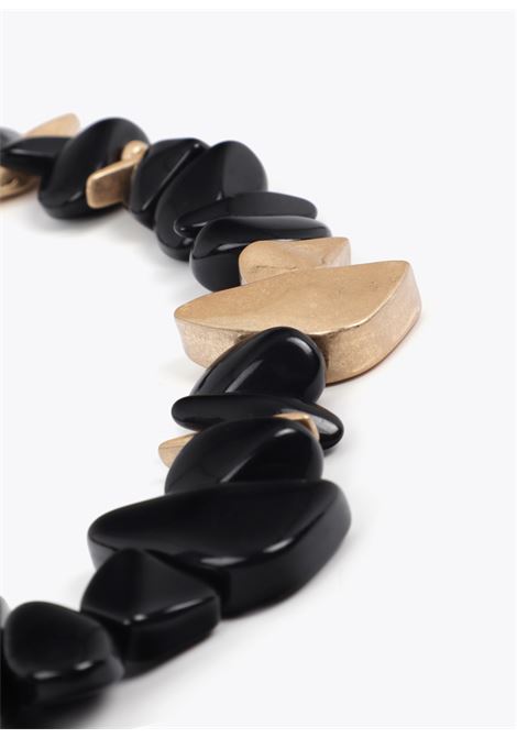 Collana acrilica combinata con parti in metallo LOLA CASADEMUNT | LS2603076NERO