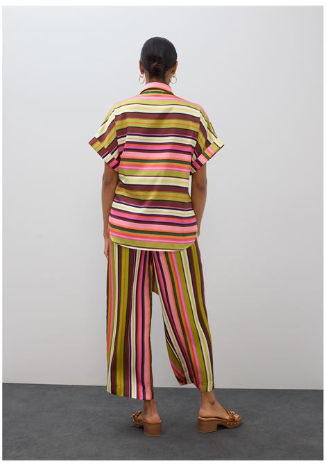 Blusa a Righe con Cintura LOLA CASADEMUNT | LS2615062MULTISTRIPE