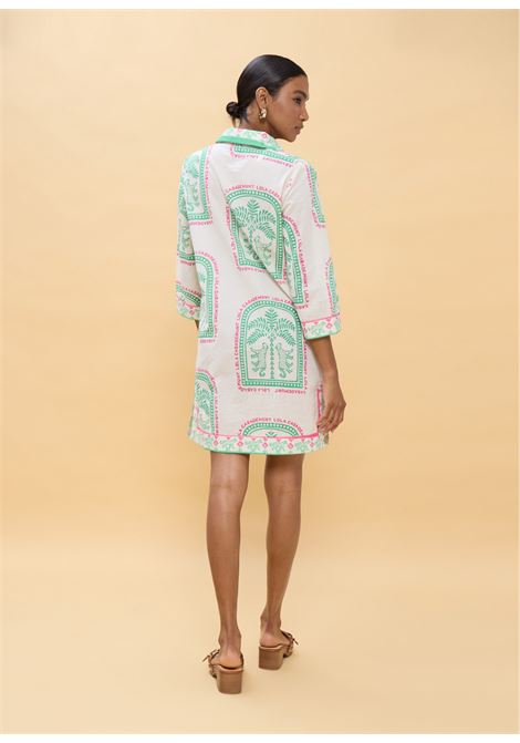 Abito stampato in stile tailandese LOLA CASADEMUNT | LS2616074CRUDO VERDE