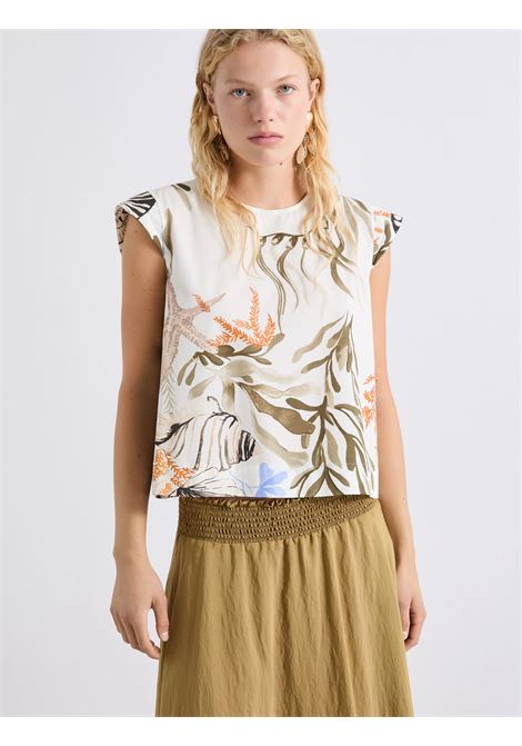 Top smanicato in cotone stretch MARELLA | MLLAFFINE001
