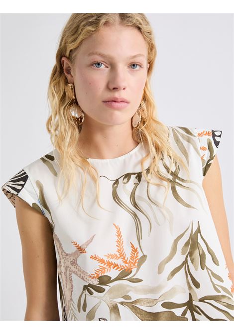 Top smanicato in cotone stretch MARELLA | MLLAFFINE001