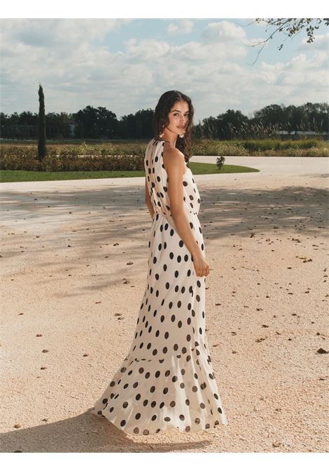 Abito con volant e rosa in tessuto - CIPRIA nero MARELLA | MLLFIERO001