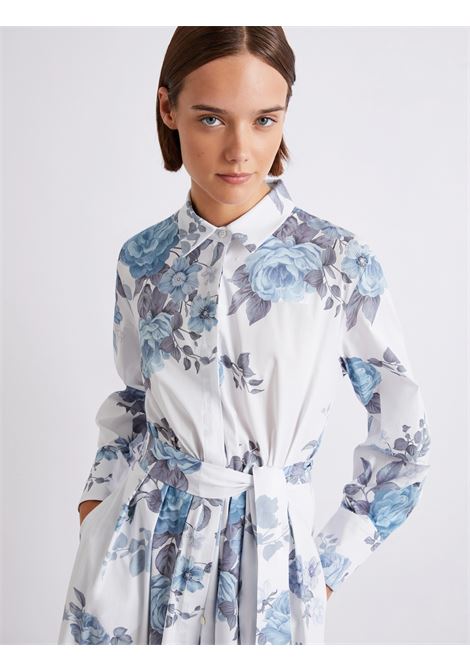 Chemisier in popeline di cotone Formica Azzurro MARELLA | MLLFORMICA003