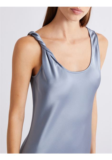 Abito con spalline in satin - AZZURRO MARELLA | MLLOVALE001
