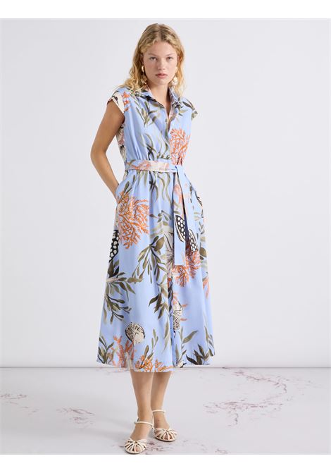 Chemisier in cotone stretch - AZZURRO MARELLA | MLLPADANA002