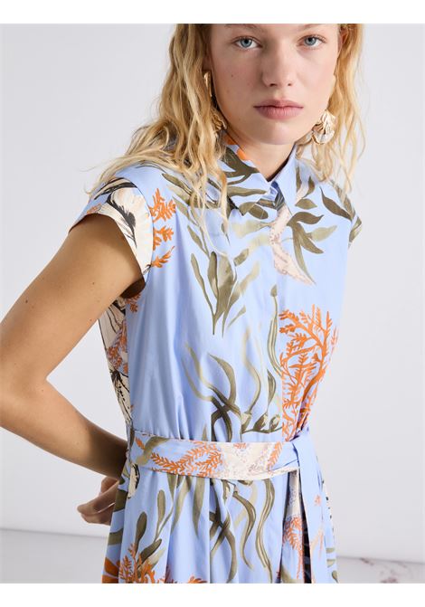 Chemisier in cotone stretch - AZZURRO MARELLA | MLLPADANA002