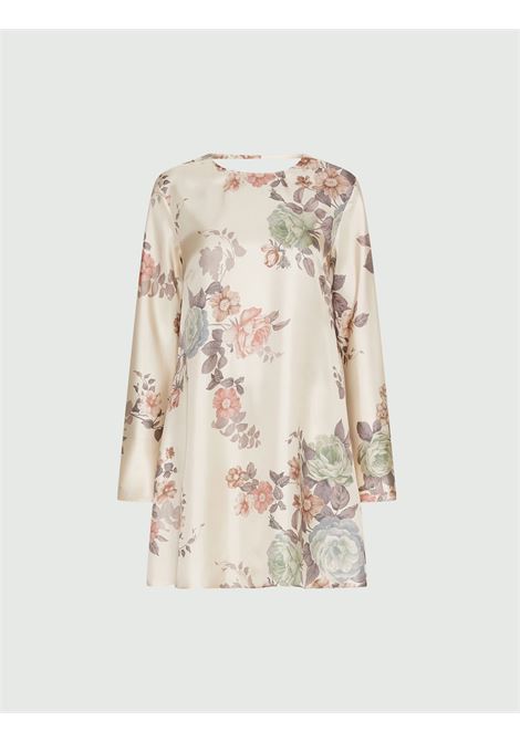 Abito svasato in twill di seta Cipria MARELLA | MLLSAMBA001