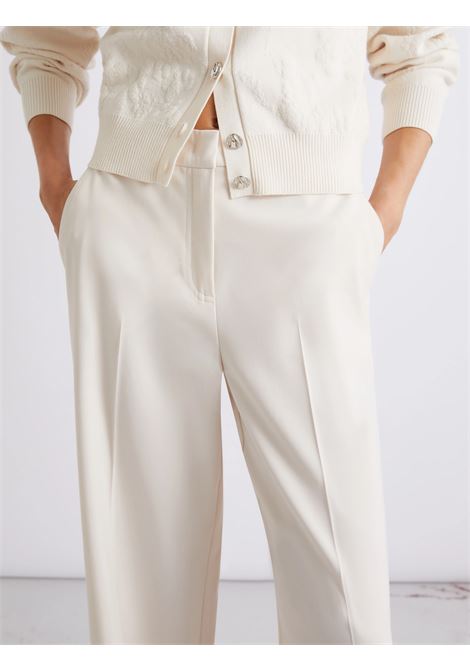 Pantalone dritto in tela stretch Bianco MARELLA | MLLSEQUOIA001