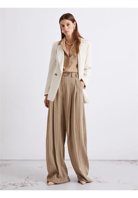 Blazer doppiopetto in tela stretch Bianco MARELLA | MLLTROPICO001