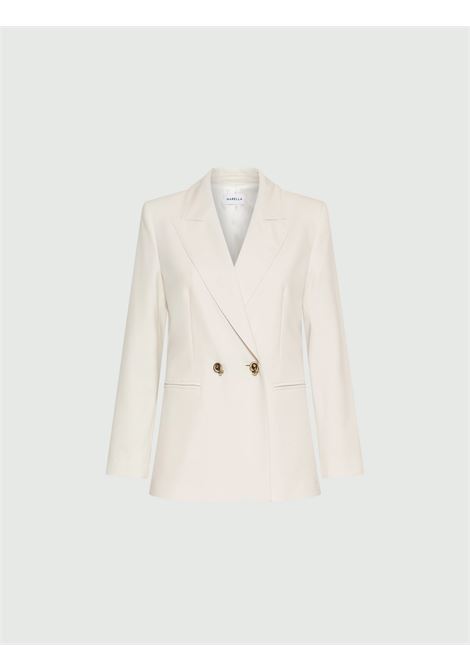 Blazer doppiopetto in tela stretch Bianco MARELLA | MLLTROPICO001
