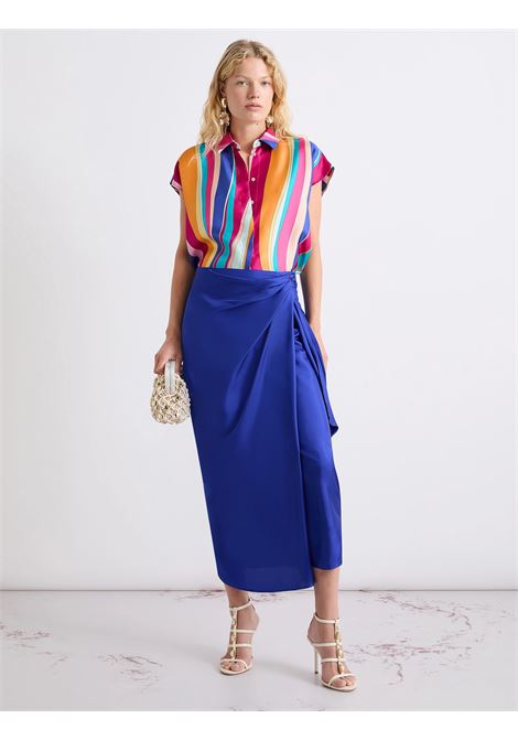 Gonna in seta con nodo - BLUETTE MARELLA | MLLUNGHIA005