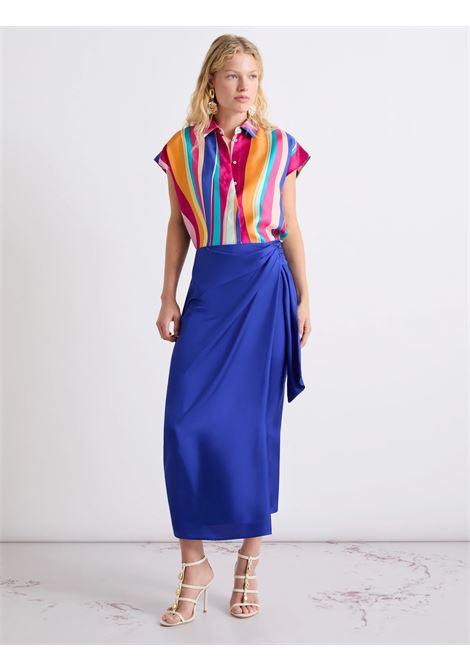 Gonna in seta con nodo - BLUETTE MARELLA | MLLUNGHIA005